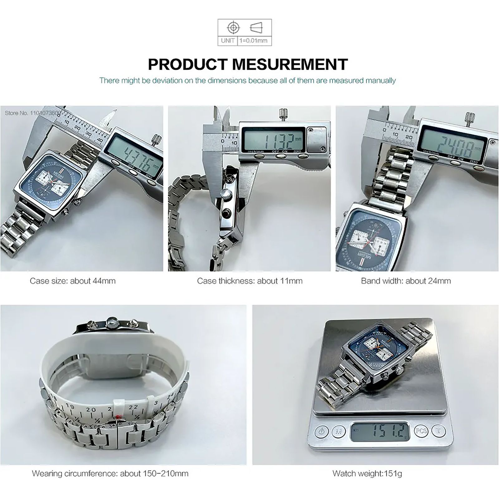 ساعت مچی عقربه ای مگیر مدل MS2182G Steel Professional Edition -  - 12