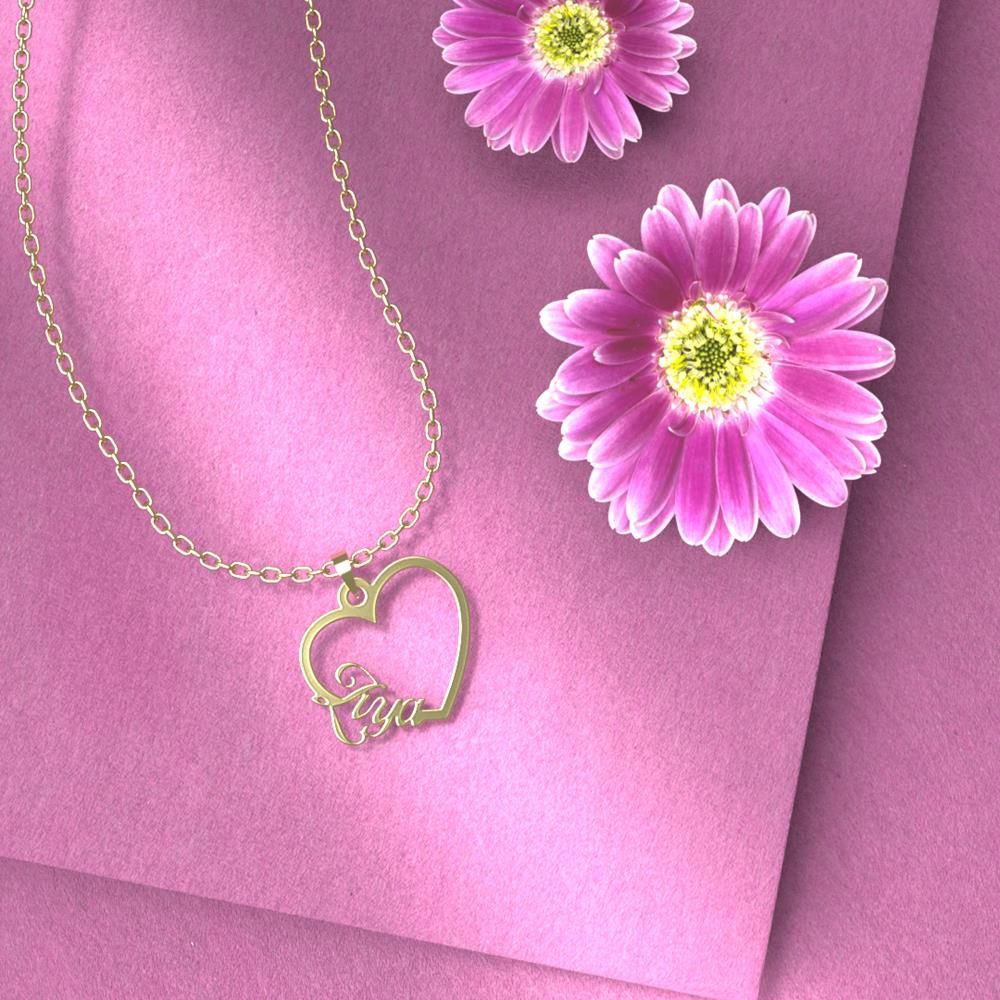 گردنبند طلا 18 عیار زنانه مدوپد مدل اسم ضیا ziya کد HE2-1-1139 -  - 6