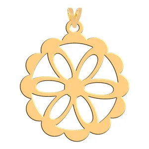 آویز گردنبند طلا 18 عیار زنانه فرشته مدل اسلیمی WNL-000025