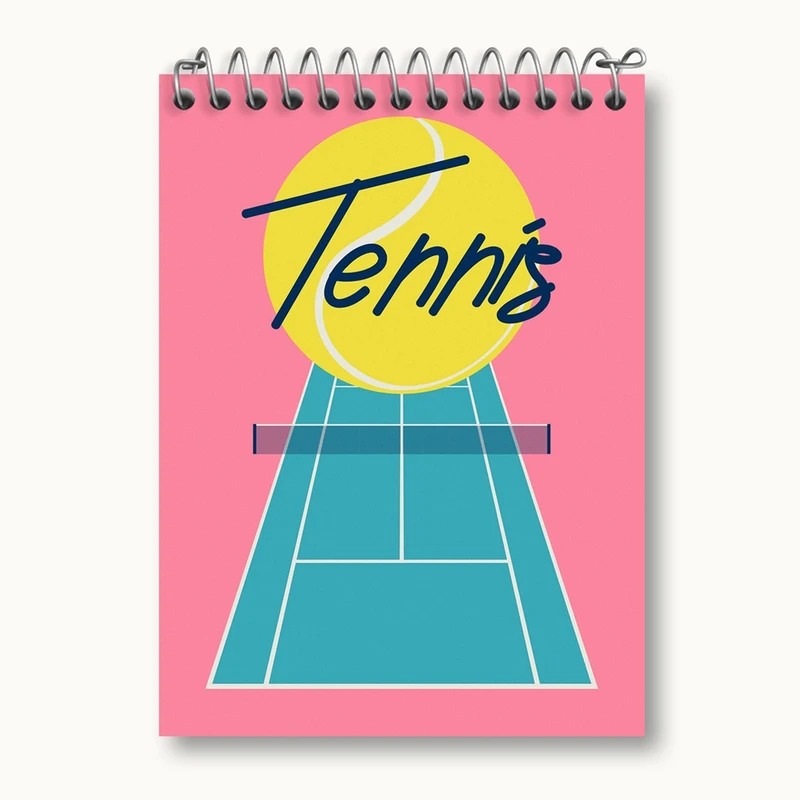 دفتر یادداشت 50 برگ خندالو مدل تنیس Tennis کد 26613