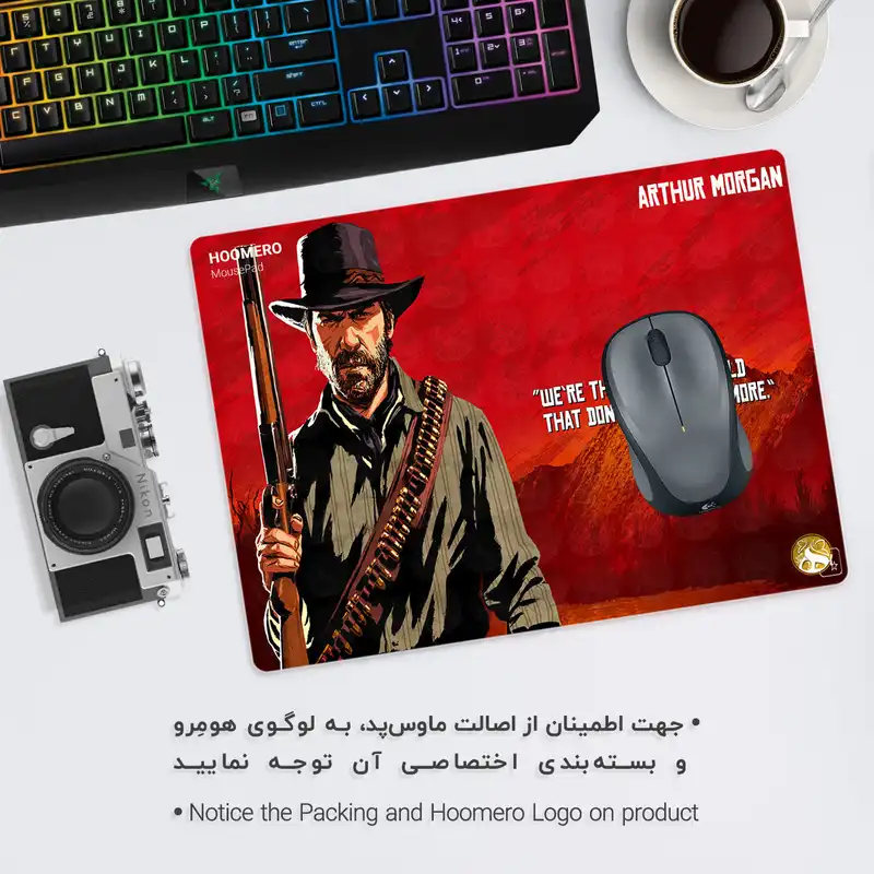 ماوس پد هومرو مدل A4513 طرح بازی Red Dead Redemption
