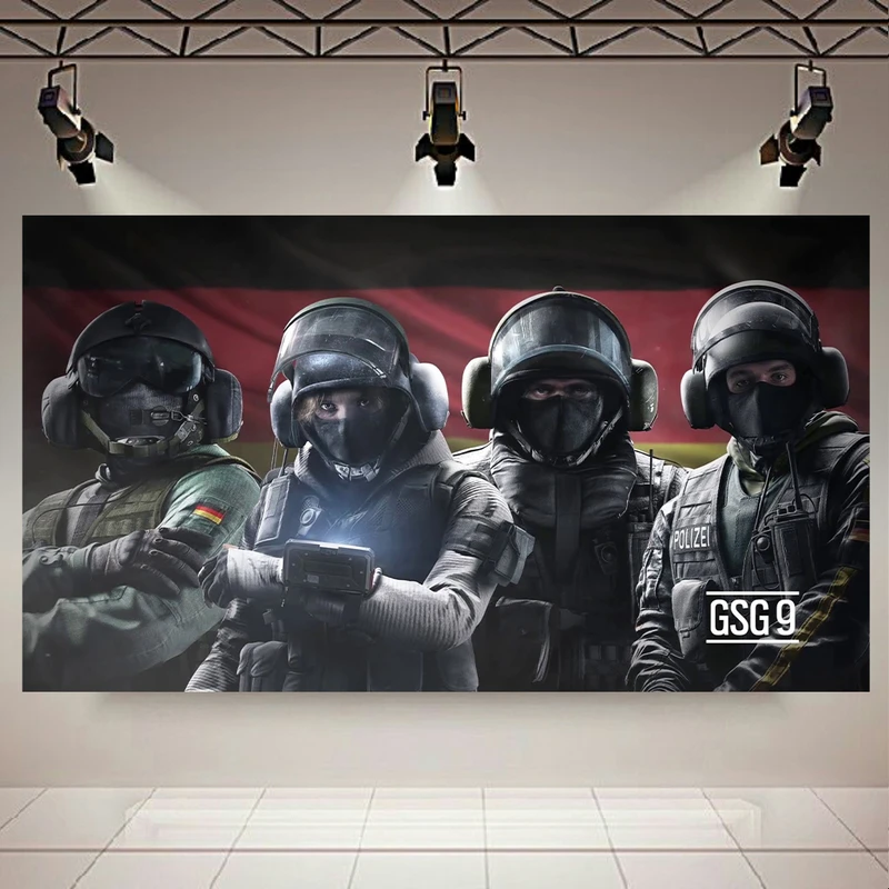 تابلو بوم طرح Game مدل Rainbow six siege کد PD3765