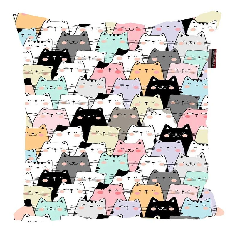 کوسن پاد آفرین مدل فانتزی طرح گربه کیوت کد p85