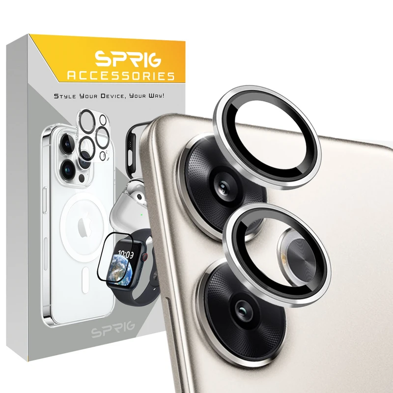 محافظ لنز دوربین اسپریگ مدل Ring Metal مناسب برای گوشی موبایل شیائومی Poco F6