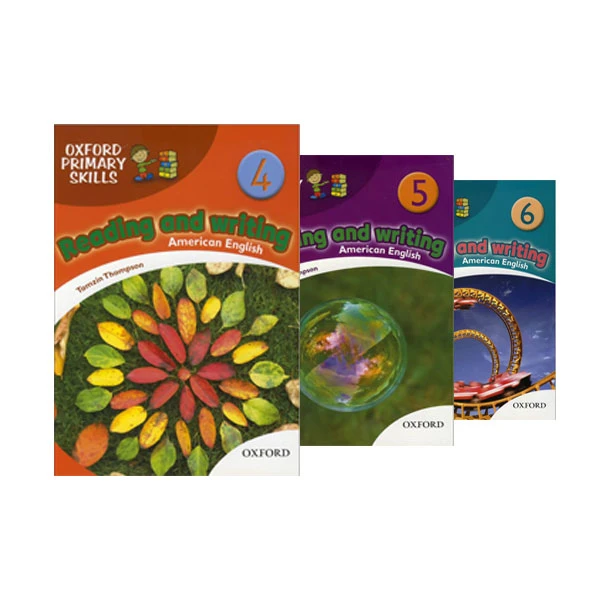 کتاب oxford primary skills Reading and Writing American اثر Tamzin Thampson انتشارات زبان مهر 3 جلدی