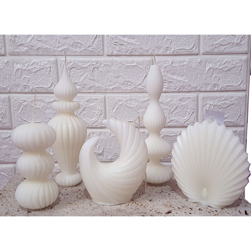 شمع دست ساز مدل DS5  مجموعه 5 عددی