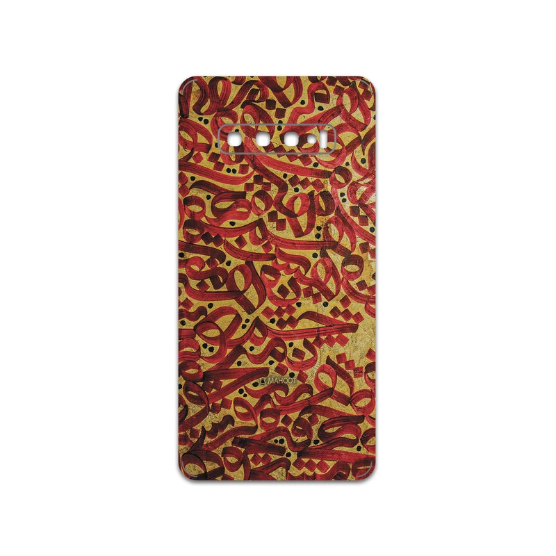 برچسب پوششی ماهوت مدل Nastaliq-6 مناسب برای گوشی موبایل سامسونگ Galaxy S10 Plus