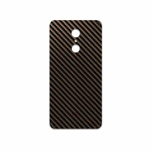 MAHOOT Glossy-Brown-Fiber Cover Sticker for Xiaomi REDMI 5