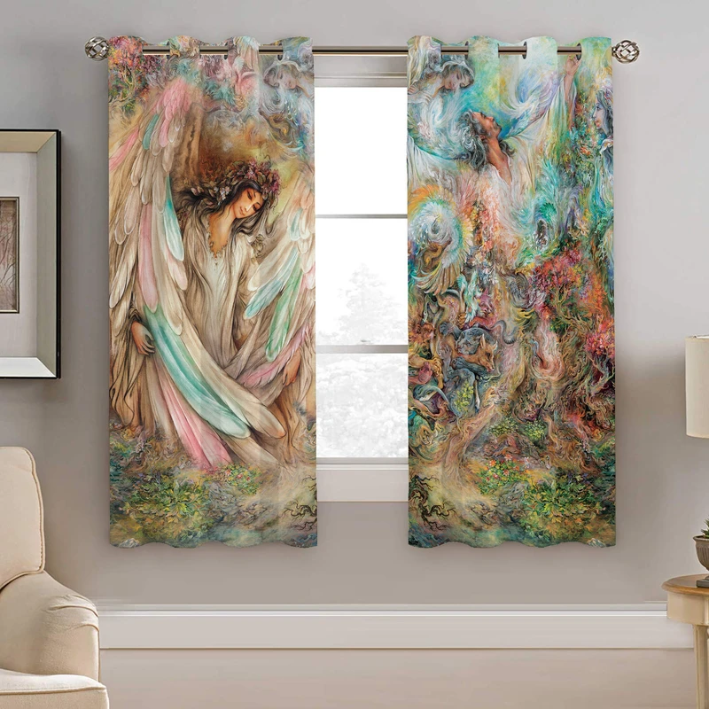 پرده نیروانا طرح سنتی مدل هازان کد 8404 سایز 140×200 سانتی متر