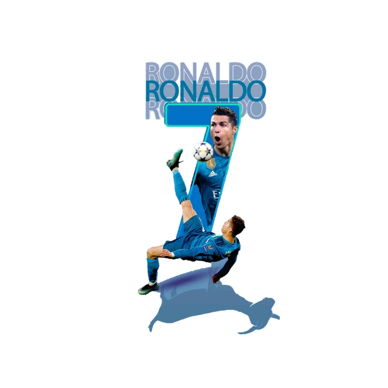 استیکر پارچه و لباس پاد آفرین مدل فوتبالی کریستیانو رونالدو کد 4135