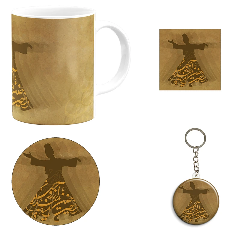 ست هدیه ماگ مدل رقص سماع کد A1