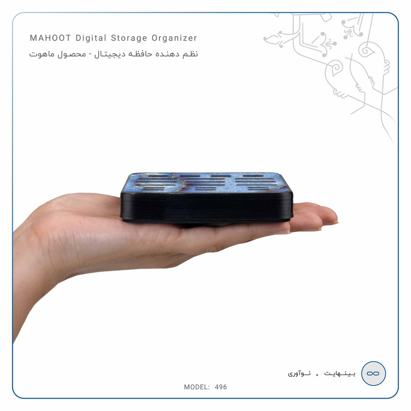 نظم دهنده فضای ذخیره سازی ماهوت مدل Blue-Ocean-Marble-496 مناسب برای فلش و مموری کارت