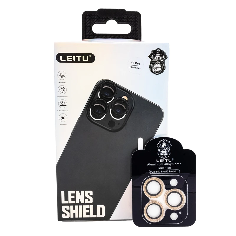 محافظ لنز دوربین لیتو مدل رینگی SHINY LENS مناسب برای گوشی موبایل اپل Iphone 13 Pro / 13 Pro Max
