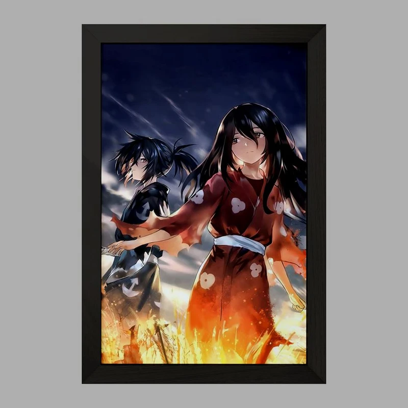 تابلو خندالو مدل هیاکومارو و میو انیمه دورورو Dororo کد 28593