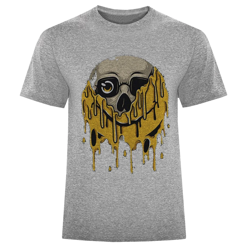 تیشرت آستین کوتاه مردانه طرح اسکلت کد W239