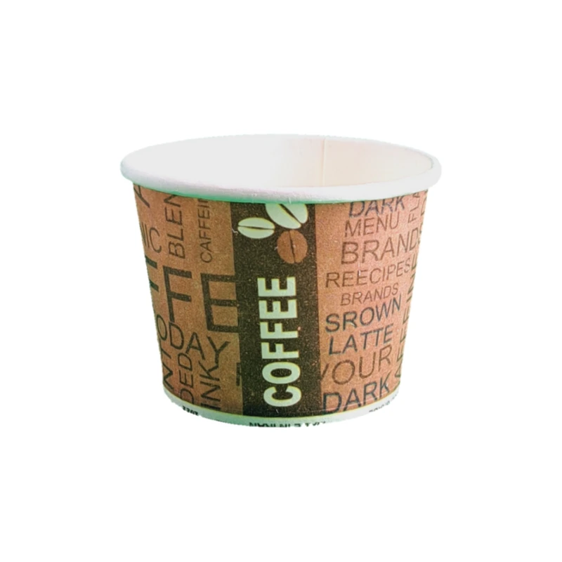 لیوان یکبار مصرف مدل شات قهوه دبل 120cc مجموعه 50 عددی 