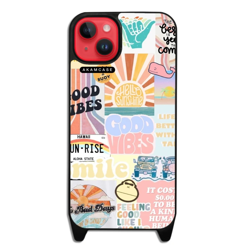 کاور آکام مدل AMCWLA15PLUS-GOOD VIBES12 مناسب برای گوشی موبایل اپل iPhone 15 Plus