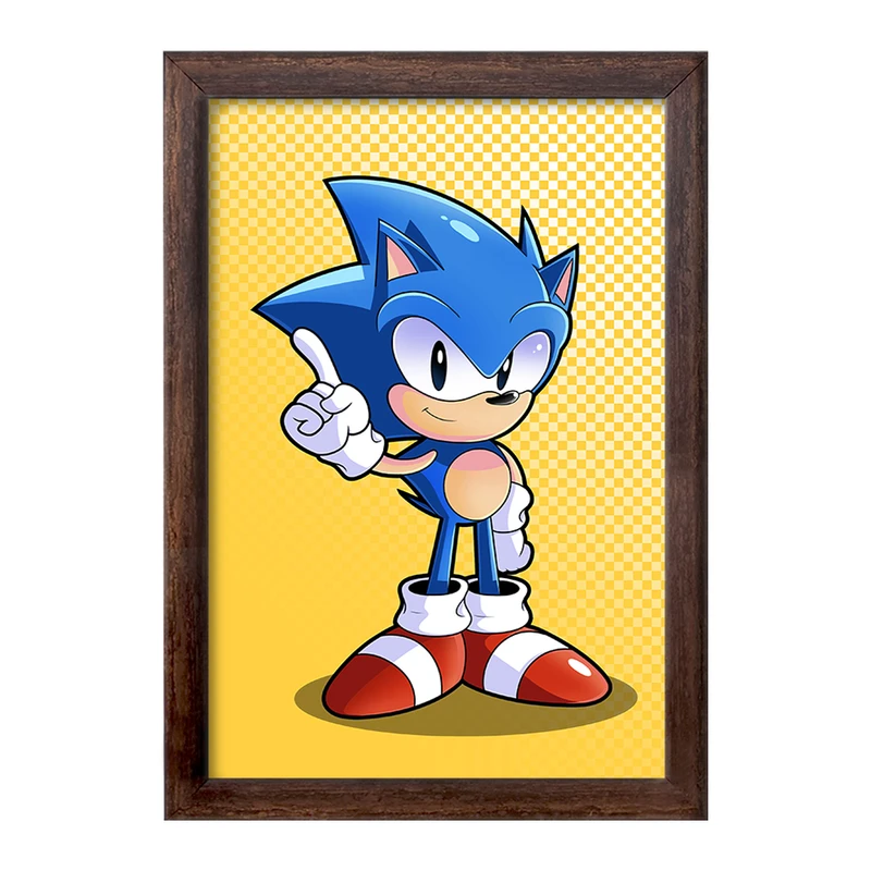 تابلو خندالو طرح سونیک (Sonic) کد F723