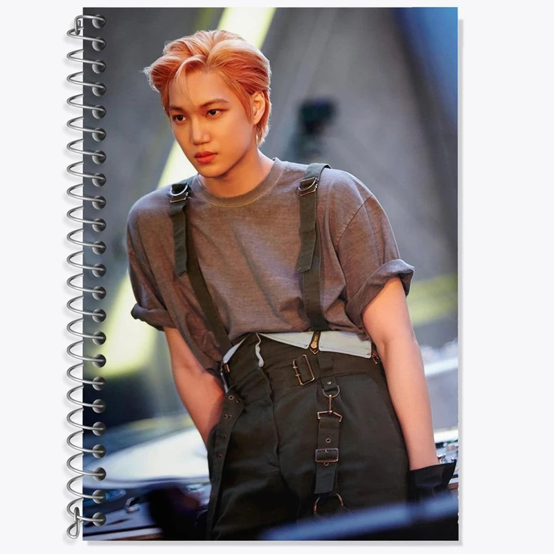 دفتر زبان 50 برگ خندالو مدل دو خط طرح کای گروه اکسو EXO کد 13397