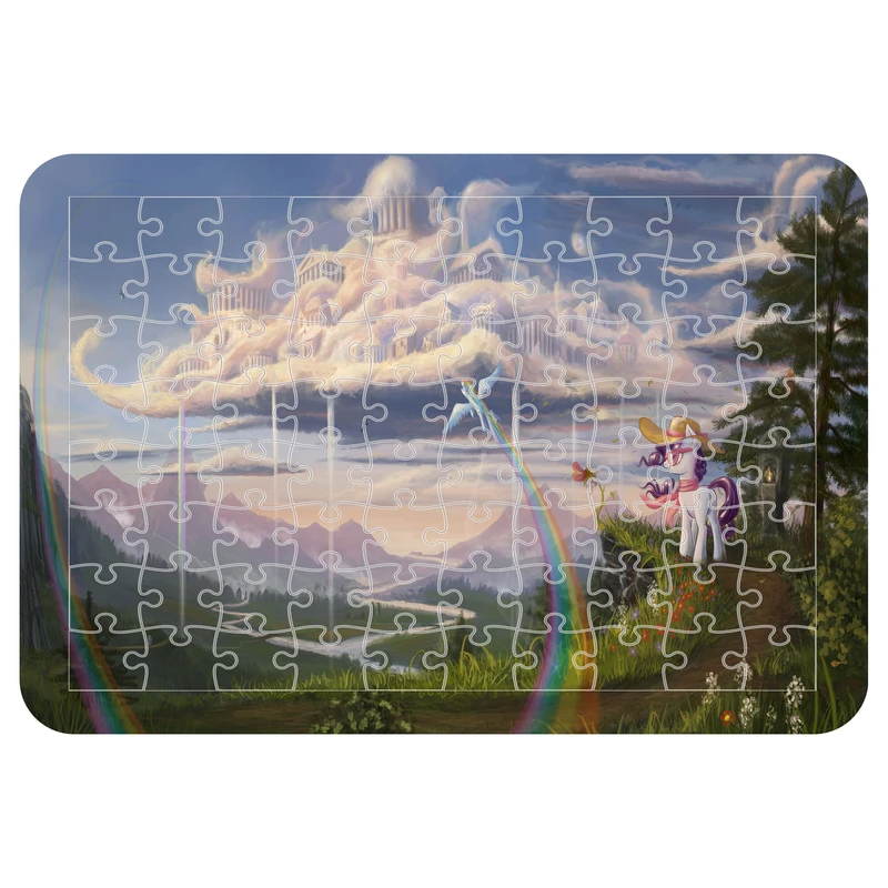 پازل 54 تکه اطلس آبی  طرح کارتون یونیکورن مدل P1666