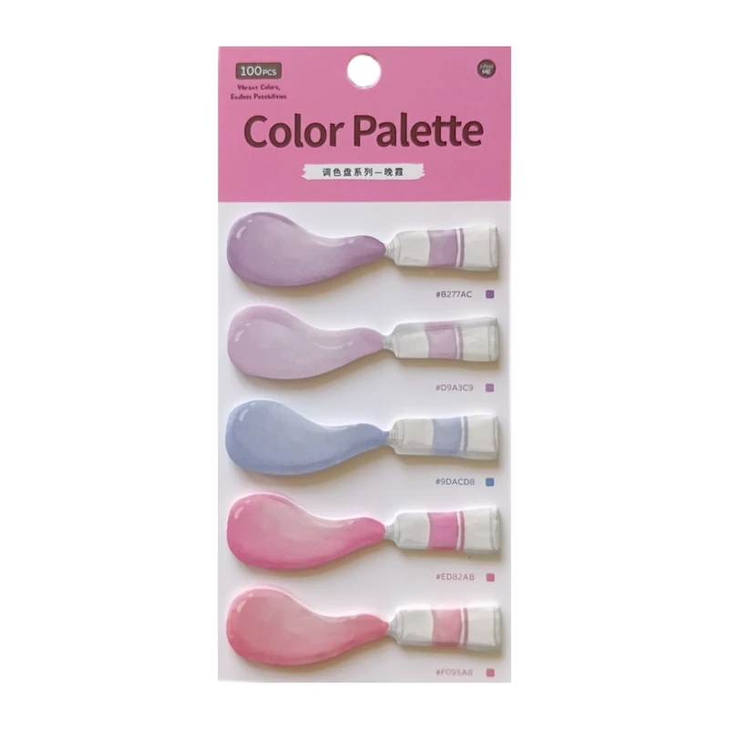 کاغذ یادداشت چسب دار اینفیلمی مدل Color Palette سایز 6*1 سانتی متر مجموعه 100 عددی