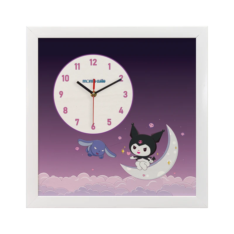 ساعت دیواری کودک مامز کیوتی مدل کرومی S-218