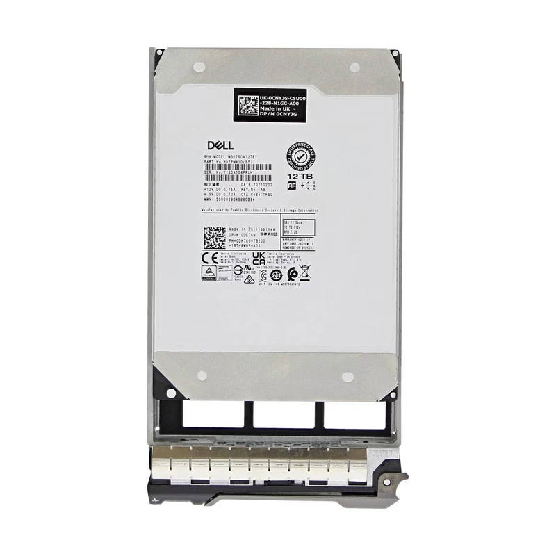 هارد دیسک اینترنال دل با رابط sas مدل mg07sca12tey ظرفیت 12 ترابایت