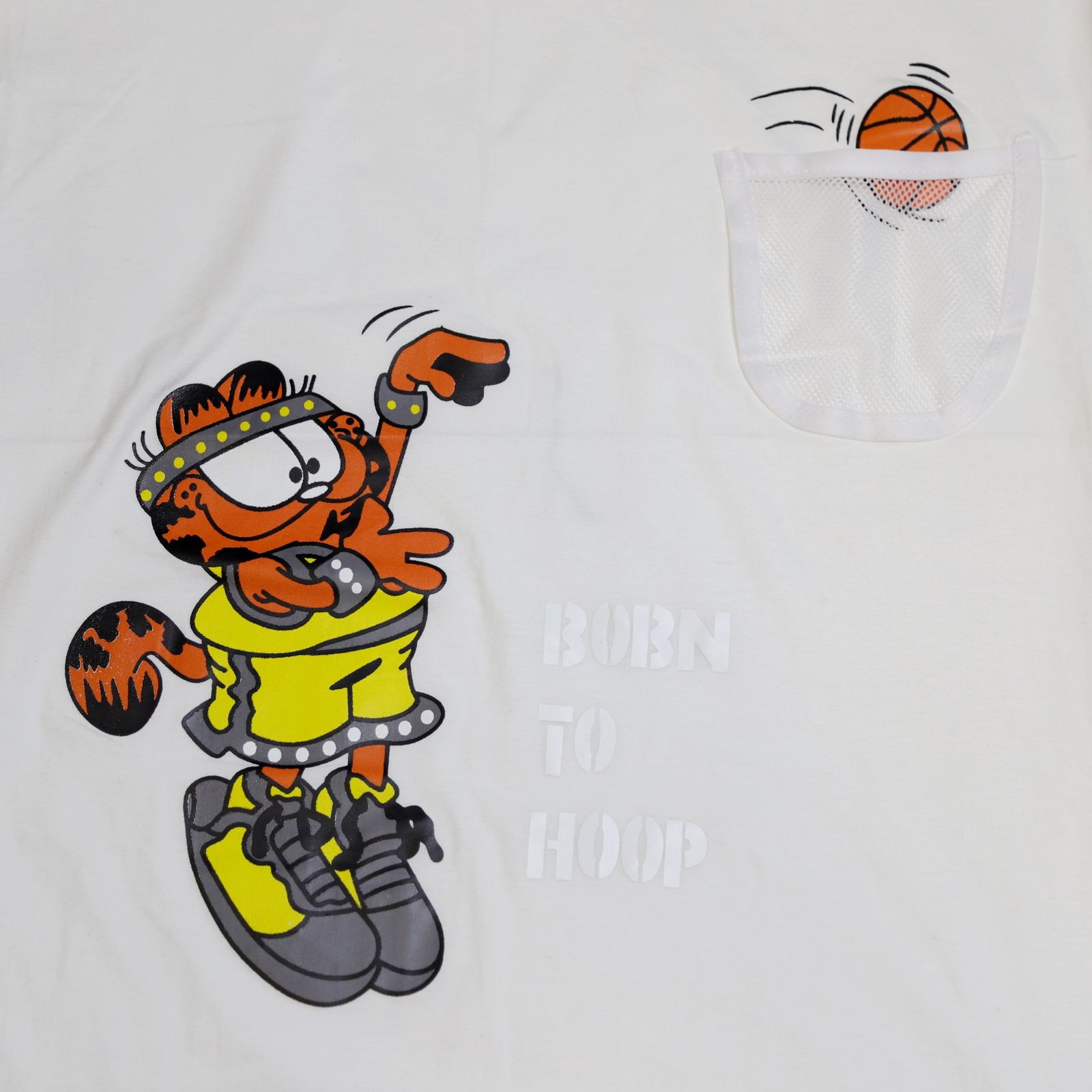 تی شرت لانگ آستین کوتاه دخترانه مدل Garfield 02 -  - 2