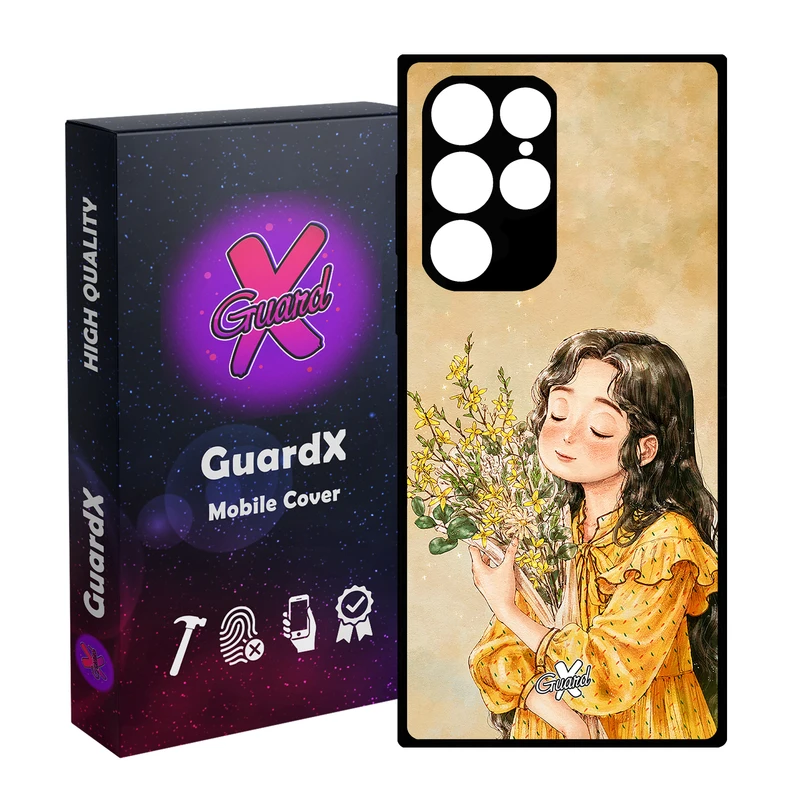 کاور گارد ایکس طرح دختر مدل Glass10232 مناسب برای گوشی موبایل سامسونگ Galaxy S23 Ultra