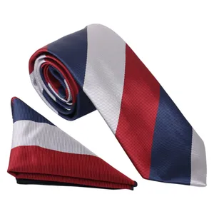 ست کراوات و دستمال جیب مردانه نسن مدل V10