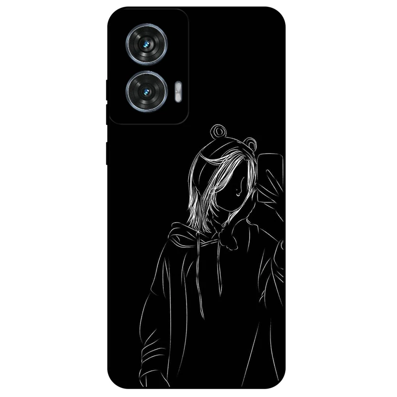 کاور مگافون طرح دخترانه مدل 1841 مناسب برای گوشی موبایل موتورولا Moto Edge 50 Fusion