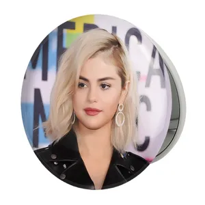 آینه جیبی خندالو طرح سلنا گومز Selena Gomez مدل تاشو کد 19208 