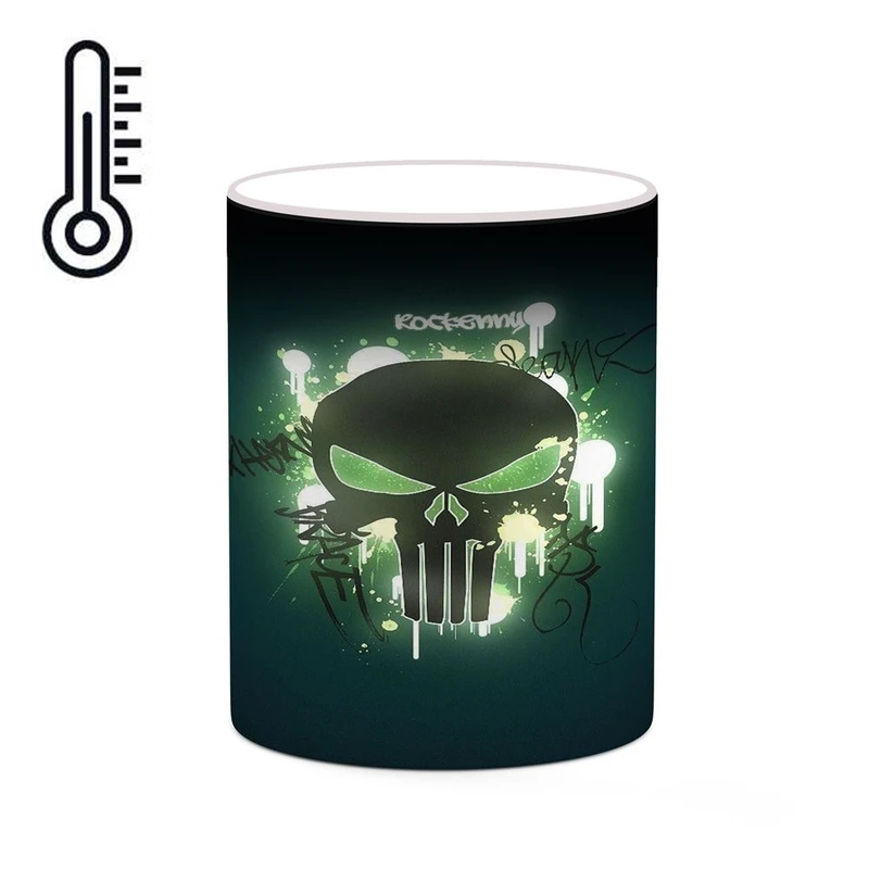 ماگ حرارتی کاکتی مدل پانیشر The Punisher کد mgh40174