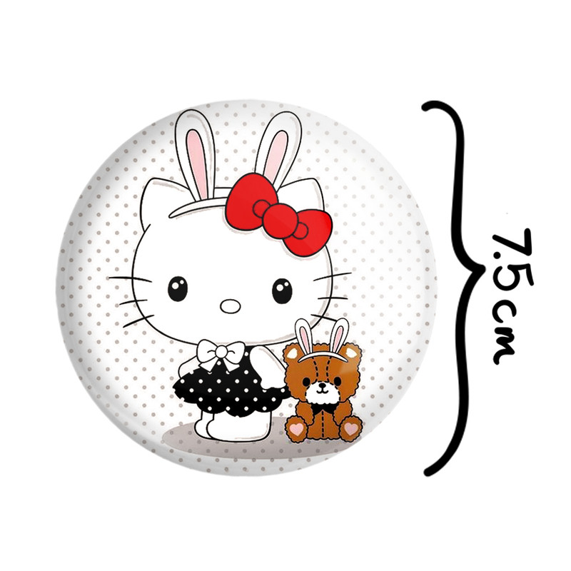 آینه جیبی خندالو مدل هلو کیتی Hello Kitty  کد 2485