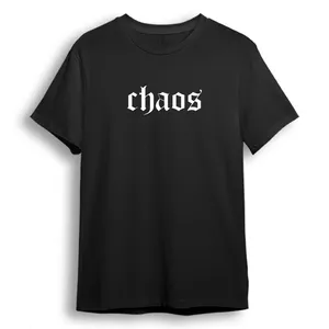 تی شرت آستین کوتاه زنانه مدل Chaos کد A05 رنگ مشکی