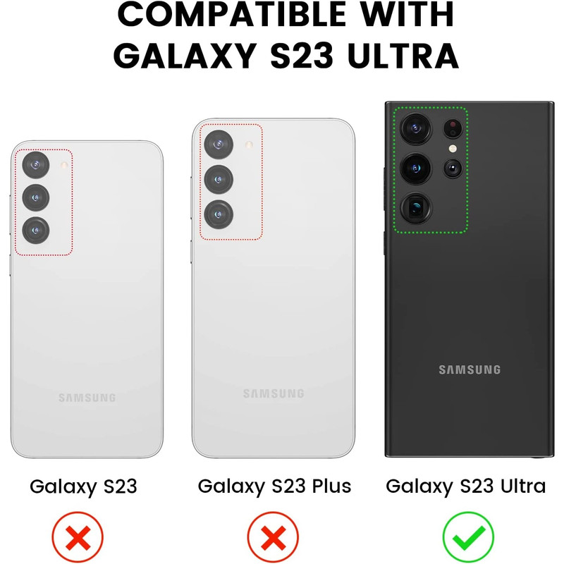 محافظ لنز دوربین بادیگارد مدل رینگی مناسب برای گوشی موبایل سامسونگ Galaxy S23 Ultra