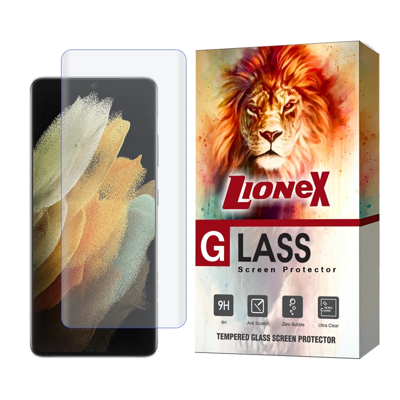 محافظ صفحه نمایش یووی لایونکس مدل UVLIGHTL مناسب برای گوشی موبایل سامسونگ Galaxy S21 Ultra 5G