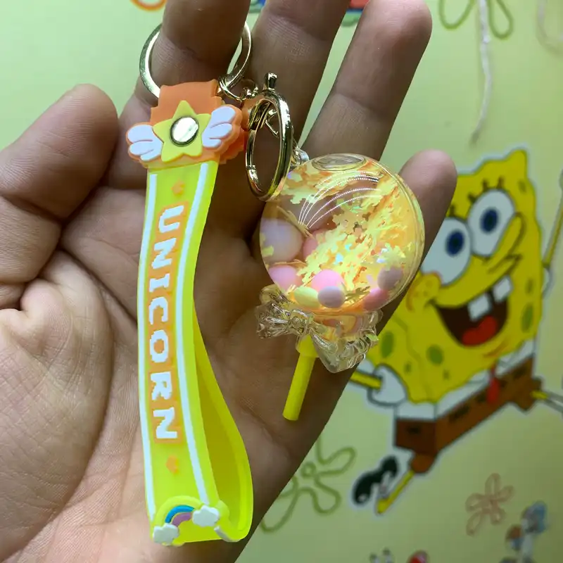 جاکلیدی مدل آکواریومی طرح آبنبات چوبی