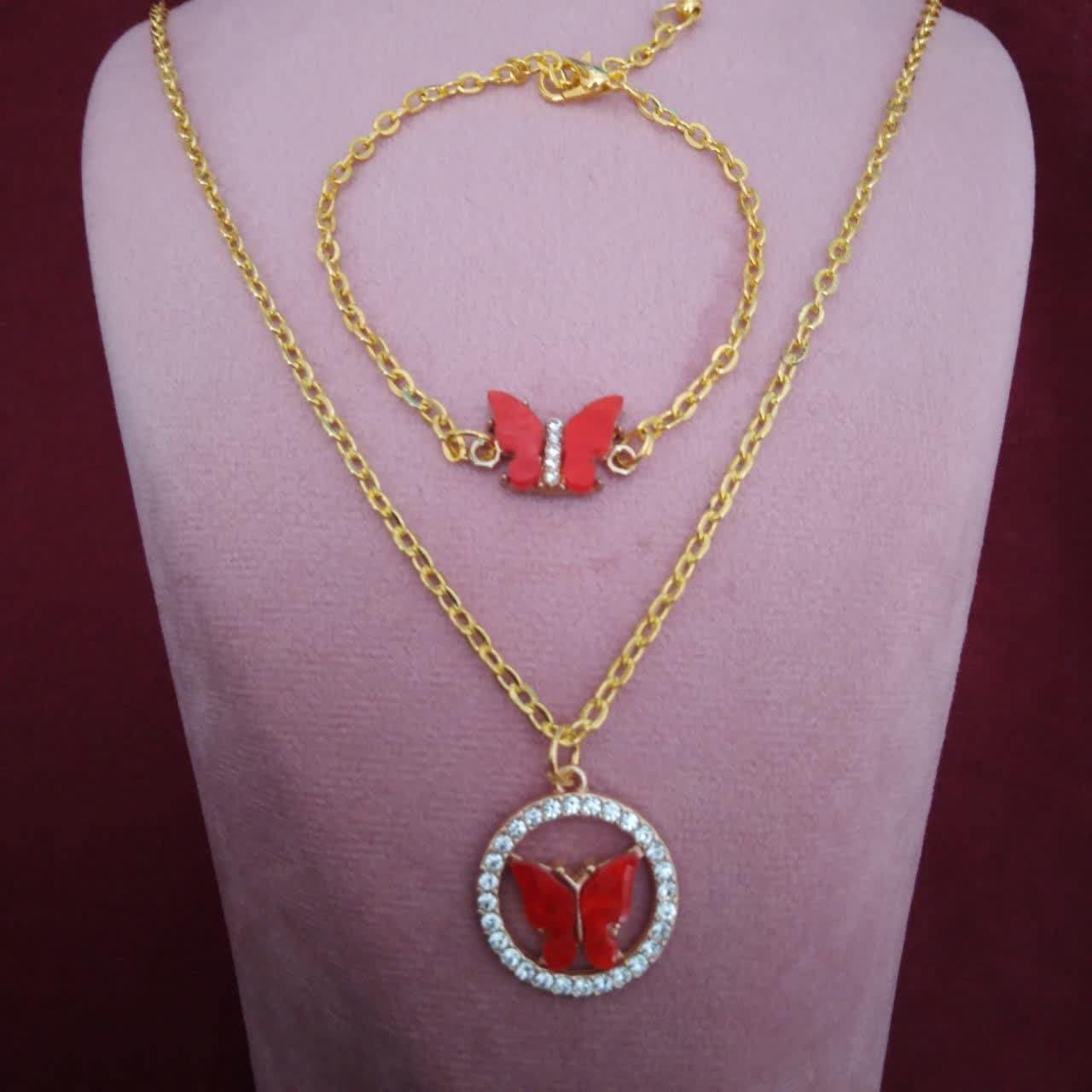 نیم ست دخترانه مدل پروانه