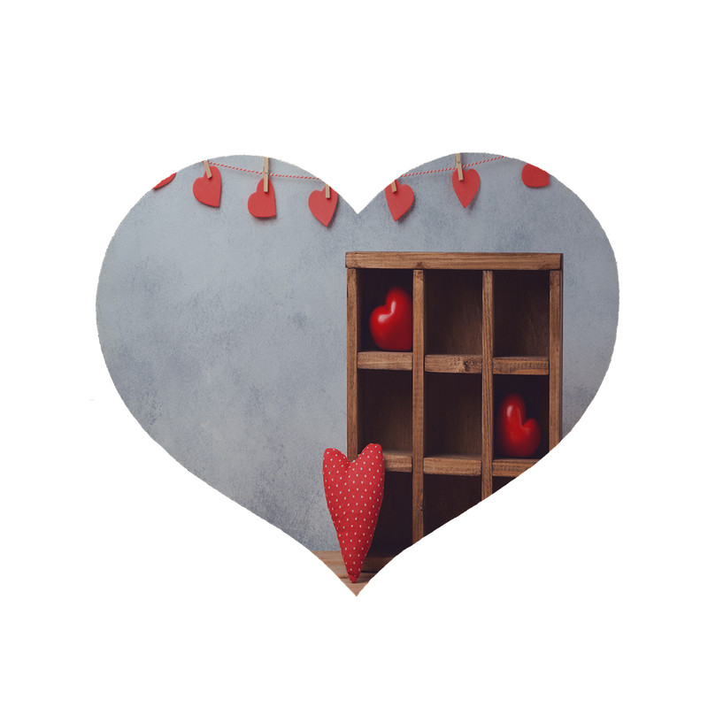 پادری مدل قلب طرح قلب کد 6251 سایز 90x90 سانتی متر 