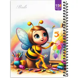 دفتر نقاشی 150 برگ انتشارات  بله مدل رحلی طرح فانتزی زنبور هنرمند کد A4-P159