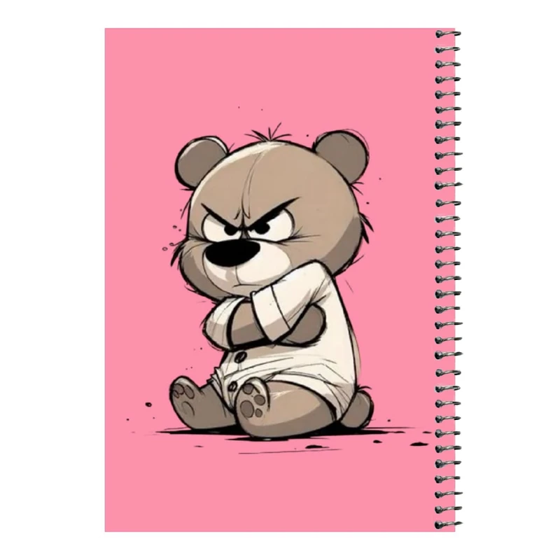 دفتر مشق 80 برگ اس جی مدل خرس عصبانی    
