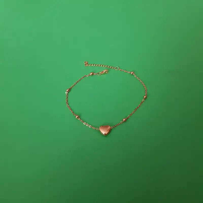 پابند زنانه مدل تک قلب و گوی