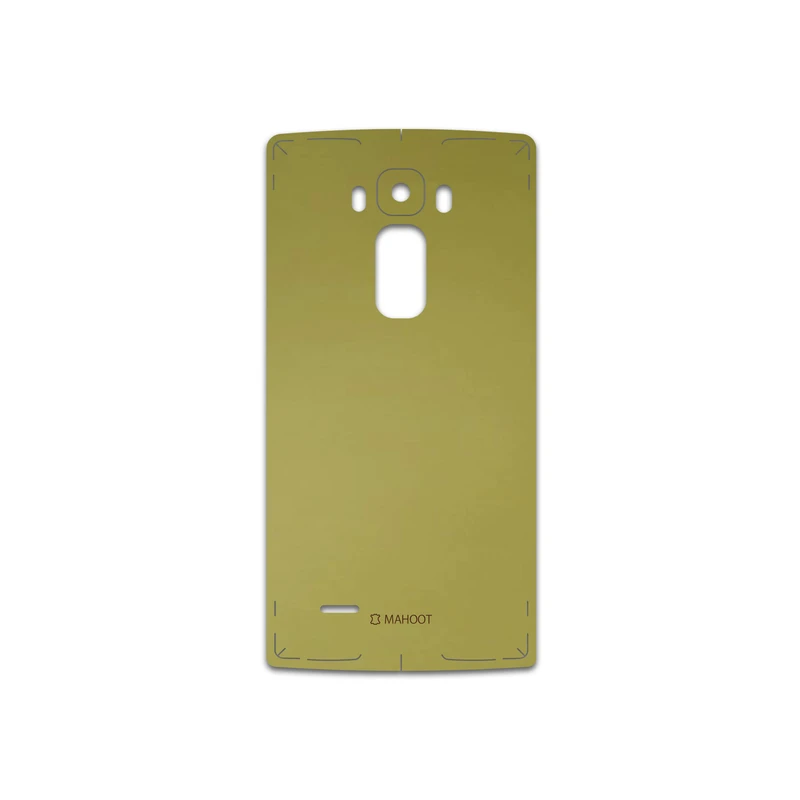 برچسب پوششی ماهوت مدل Matte-Gold مناسب برای گوشی موبایل ال جی G Flex 2