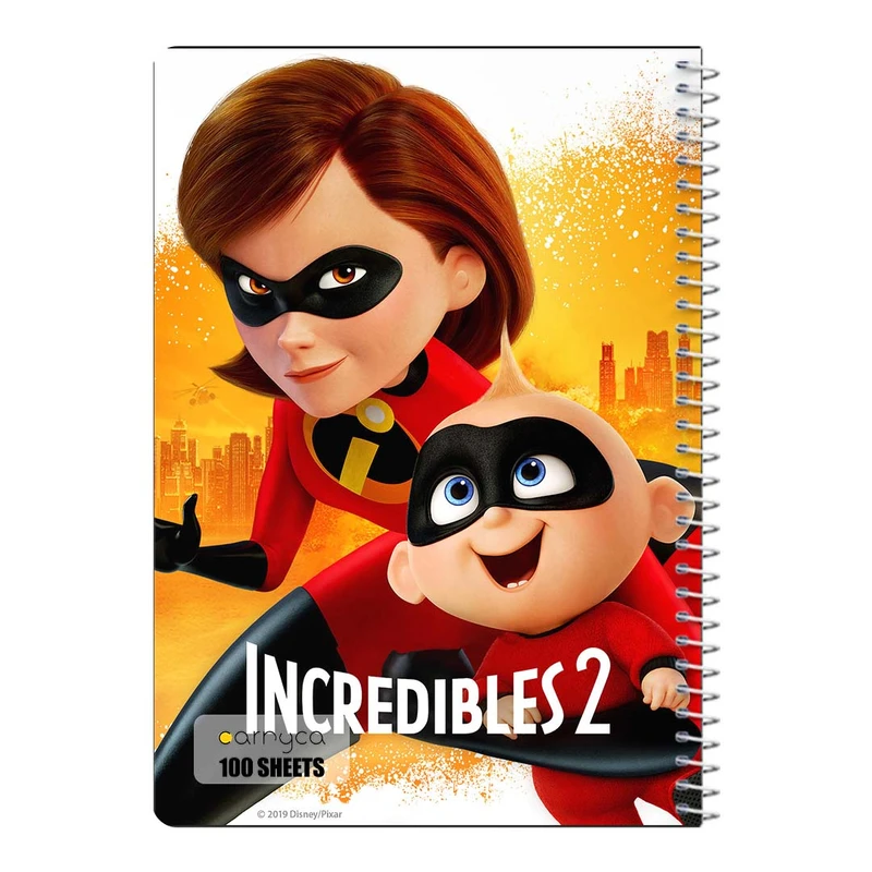 دفتر مشق 100 برگ سیمی کارنیکا طرح شگفت انگیزان The Incredibles کد 77722