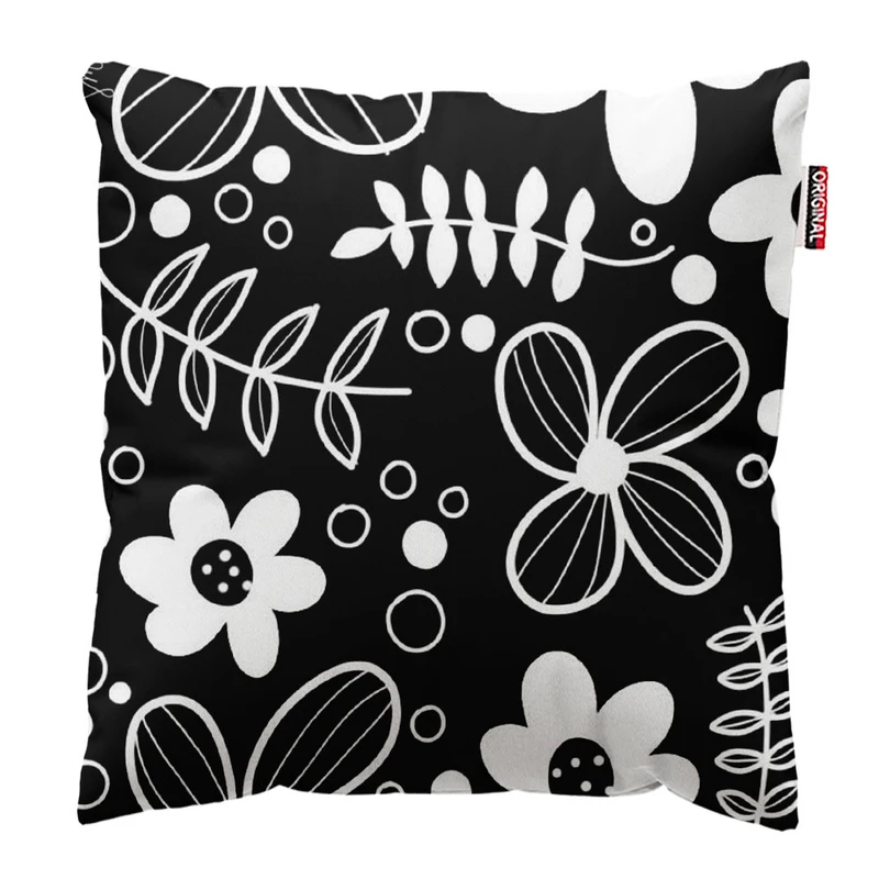 کوسن پاد آفرین طرح گل کد 3739 سایز 30*30 سانتی متر