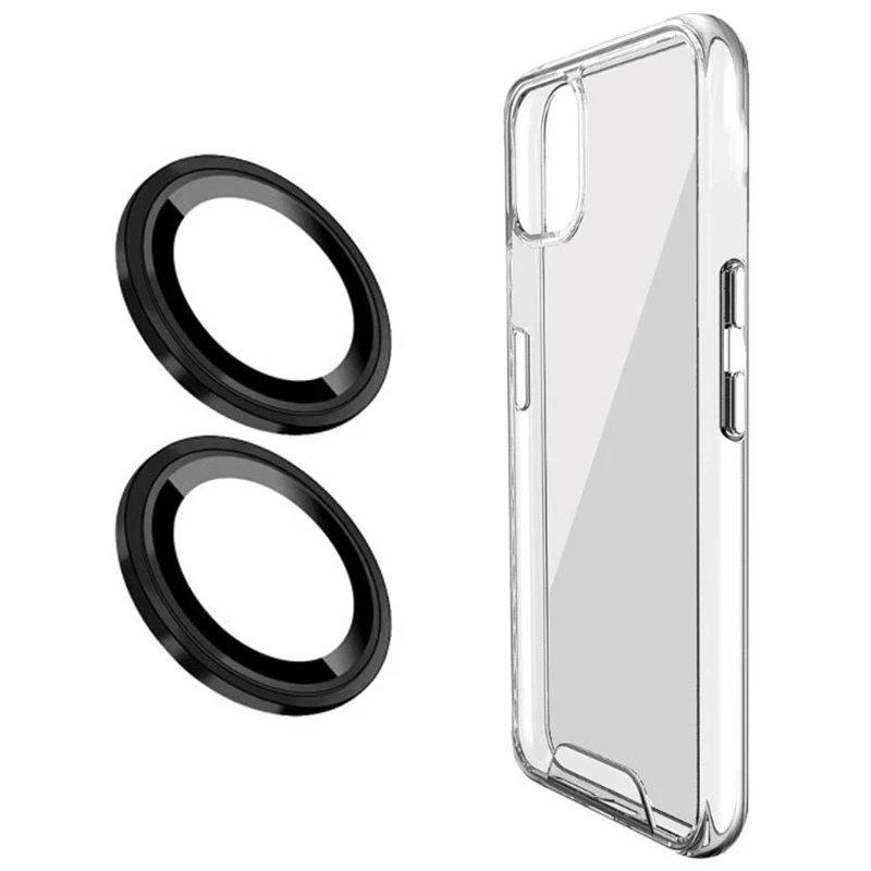 کاور مسیر مدل Clear Space Ring Metal مناسب برای گوشی موبایل ناتینگ فون 1 به همراه محافظ لنز دوربین