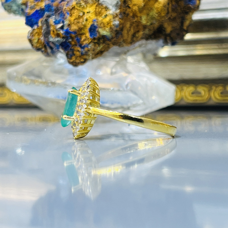 انگشتر نقره زنانه مدل مزین به جواهر