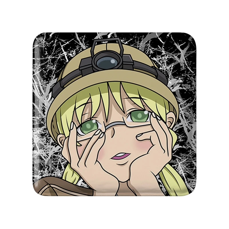 مگنت خندالو طرح ریکو انیمه ساخته شده در پرتگاه Made in Abyss  مدل مربعی کد 22090