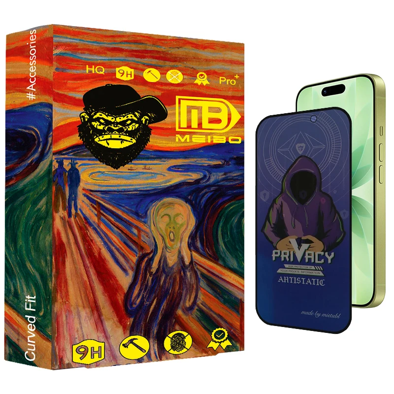 محافظ صفحه نمایش حریم شخصی میبو مدل Antistatic Armor 007 مناسب برای گوشی موبایل اپل iPhone 17 Pro